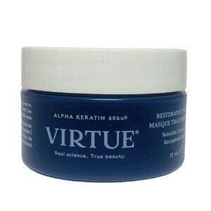 Virtue Labs Restorative Treatment Hair Mask Alpha Keratin 60ku Masque 0.5oz 15ml